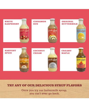 Uncle Bob's Butter Country White Raspberry Buttermilk Syrup 16 fl oz - 4 Pack - Buy Online on GoSupps.com