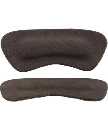 Comfort Heel Pads for Shoes | Leather Cushions for Pain Relief & Blister Prevention | High Heel Comfort Pads for Men & Women - 4 Pairs Dark Brown - Buy Online on GoSupps.com