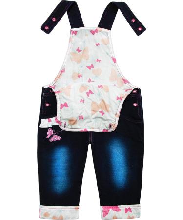 KIDSCOOL SPACE Baby Denim Overalls | 3D Cartoon Knitted Jean Dungarees | 12-18 Months | Blue-6033 - Buy Online on GoSupps.com