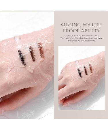 Waterproof Gray Eyebrow Gel for Volumizing and Tinting - Long Lasting Smudge-proof Professional Brow Makeup (02 Dark) - Buy Online on GoSupps.com