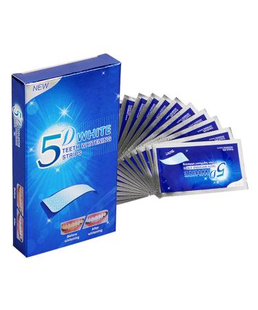 Teeth Whitening Strips Non-Sensitive Whitening Strips Strong Whitening Strips for Teeth Professional and Safe Teeth Whitener Removes Coffee Tea Smoking & Wine Stains for Home Use7 Pouches 14PCS