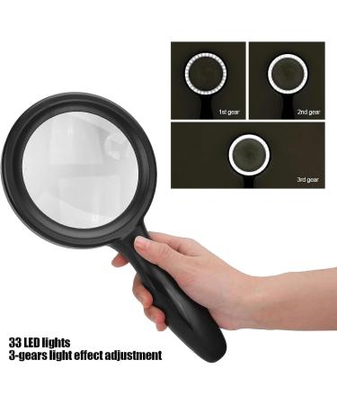 Portable 5X 10X Handheld Handheld Handheld Reading Magnifier for Reading LED for ES Repair Observation Full of Stars - Buy Online on GoSupps.com