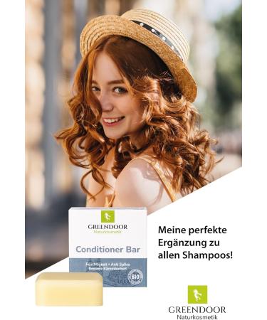  GREENDOOR GREENDOOR Organic Peppermint Shampoo 75g for normal/oily hair gentle and solid natural cosmetic silicone-free for men and women natural hair care - Buy Online on GoSupps.com