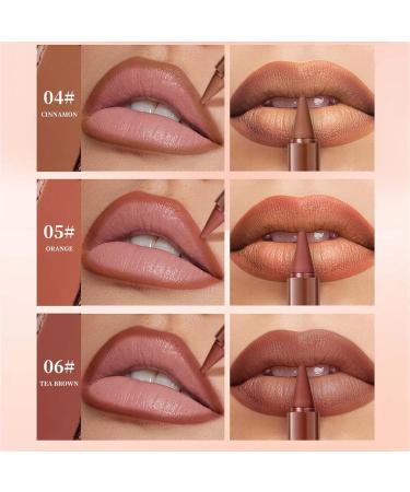  G n rique 2-in-1 Matte Lipstick and Lip Liner Ombr Effect Velvety Lipstick Waterproof and Water Resistant Long-Lasting Moisturizer (Brown Tea) - Buy Online on GoSupps.com