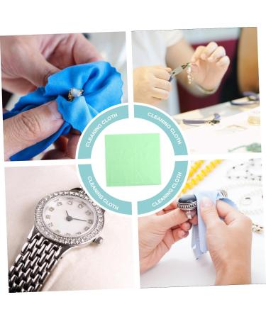 VALICLUD 2pcs Silver Polishing Cloth Set - Microfiber Cleaning Cloth for Jewelry Eyeglasses & Watches - Premium Silver Wipe for Sterling & Glasses - Buy Online on GoSupps.com