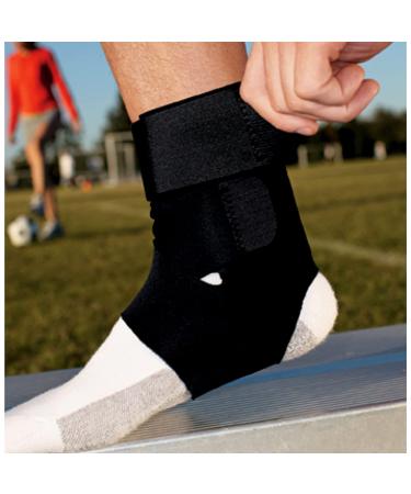 ACE Deluxe Adjustable Ankle Stabilizer - Black | 1 Pack - Buy Online on GoSupps.com