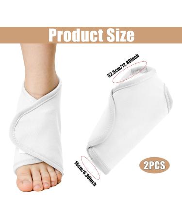 2 Piece Castor Oil Pack for Ankle Support | Convenient Wrap for Foot Care | Ideal for Women's Health (White) - Buy Online on GoSupps.com
