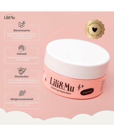 Lili & Mu Nipple Ointment 100% Natural | Fast Relief Wound Cream | Hypoallergenic Breast & Nipple Care - 25ml - Buy Online on GoSupps.com