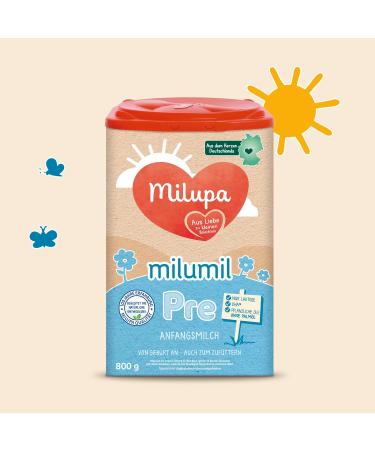 Milupa Milumil Pre-Initial Baby Milk Powder - 800g | Essential Nutrients No Palm Oil - Ideal from Birth | International Shipping - Buy Online on GoSupps.com