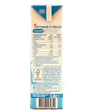 Buy Good & Cheap UHT Milk 1.5% - Pack of 12 (12 x 1L) | International Shipping Available - Buy Online on GoSupps.com