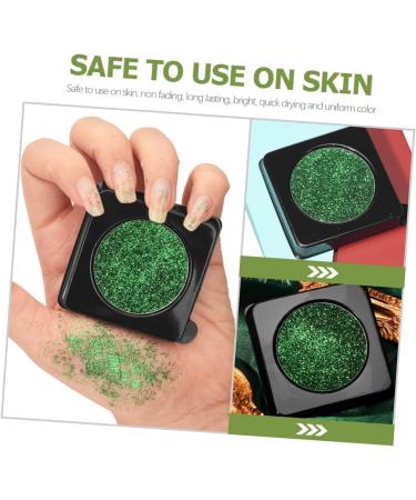 FRCOLOR 2pcs Glitter Eyeshadow Palette Liquidation Pallets Green Eyeshadow Blue Eye Makeup Halloween Set - Buy Online on GoSupps.com