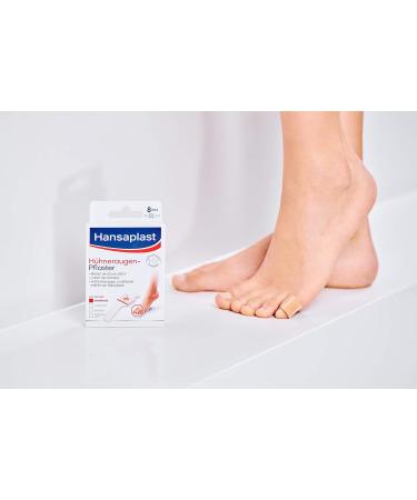 Hansaplast Chicken Eyes Plaster - 2 Pack (16 Pieces) | Pain-Relieving Foot Care for Effective Removal of Chicken Eyes - Buy Online on GoSupps.com