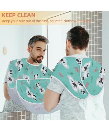 Beard Bib Apron for Men - Non-Stick Waterproof Hair Catcher with Cute Koalas Pattern - Ideal for Shaving & Trimming - International Shipping Available - Buy Online on GoSupps.com