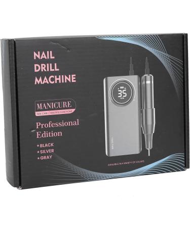 Nail Polishing Pen 12H Work Nail Drill Pen Adjustable Speed for Home for Salon (Pearlescent Gray) - Buy Online on GoSupps.com