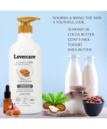 Buy Combo Goat Milk Body Lotion & Shower Cream - Moisturizing Almond Oil & Cocoa Butter | 27.05 fl oz & 40.7 fl oz - International Shipping Available - Buy Online on GoSupps.com