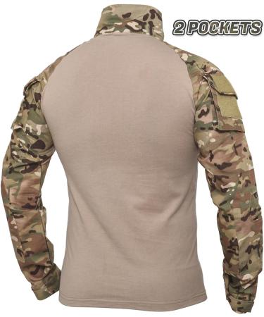 Buy XKTTAC Combat Shirt - Tactical MultiCam Men's Military Outdoor Shirt with 2-4 Pockets for Paintball & Airsoft - Secure & Durable Uniform - Buy Online on GoSupps.com