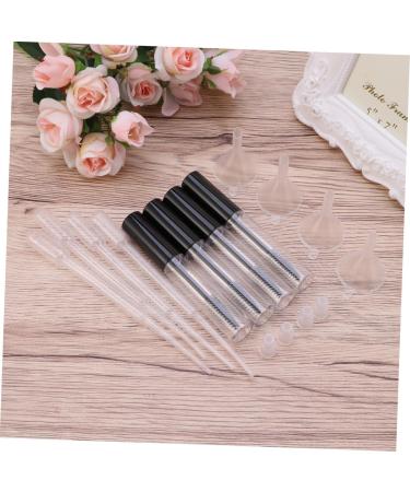 PLAFOPE 4pcs Eyelash Brush Tube Mascara Tube with Wand Black Lid Empty Eyelash Tube Lip Gloss Tubes - Buy Online on GoSupps.com