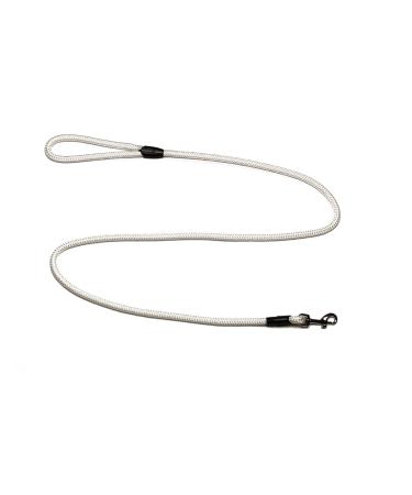 Leash - Rope leash with hand loop Basic 10mm 27 colours 7 lengths (1.55 m white) 1.55 m White