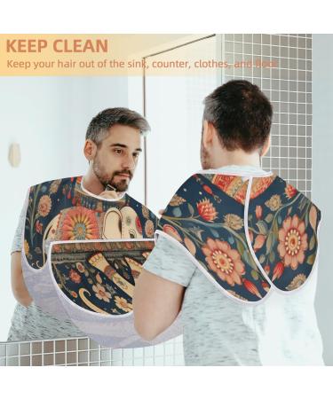 Ethnic Elephant Beard Bib Apron - Best Beard Hair Catcher for Men | Perfect Father's Day & Christmas Gifts for Dad & Husband - Buy Online on GoSupps.com