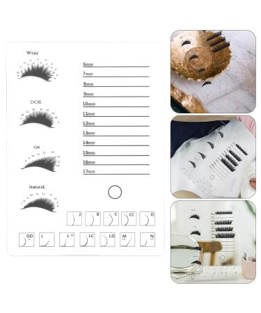 Buy Beaupretty Eyelash Display Board | Grafting Supply & Holder for Eyelash Extensions | Transparent Acrylic Storage Tray & Glue Rack | 1pc - Buy Online on GoSupps.com