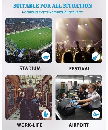 Clear Crossbody Stadium Bag - Adjustable Shoulder Strap - Black - Stadium Approved - Buy Online on GoSupps.com