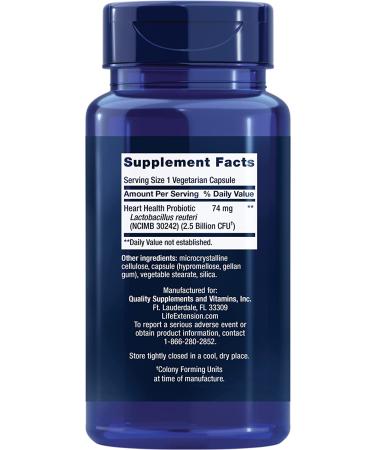 Life Extension FLORASSIST Heart Health - 60 Vegetarian Capsules for Optimal Cardiovascular Support - Buy Online on GoSupps.com