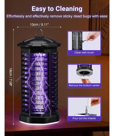 Meoligram 2-in-1 Insect Destroyer - UV Mosquito Trap & LED Fly Catcher for Indoor/Outdoor Use - Buy Online on GoSupps.com