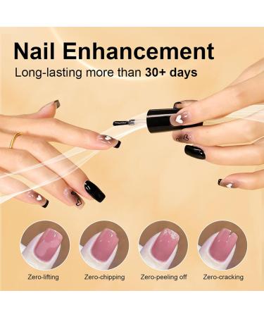 Builder Gel for Nails 10ml Clear Gel Nail Polish 7 In 1 Brush On Gel Builder for Nails Extension Hard Gel Builder Nail Strengthen Extension Gel Base Gel Rhinestone False Nail Tips Glue Gel - Buy Online on GoSupps.com