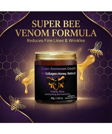 Grospe Bee Venom Cream for Face -Anti Aging & Wrinkle Face Moisturizer with 8X Collagen Retinol & Natural Honey Skin Tightening Smoothing Lifting & Firming Day and Night Treatment (2.82 oz) - Buy Online on GoSupps.com