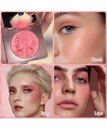 Fengyang Matte Powder Blush Palette Blush Palette Matte Blush Smooth Highlighted Powder Blush Palette for Cheeks Natural Makeup - Buy Online on GoSupps.com