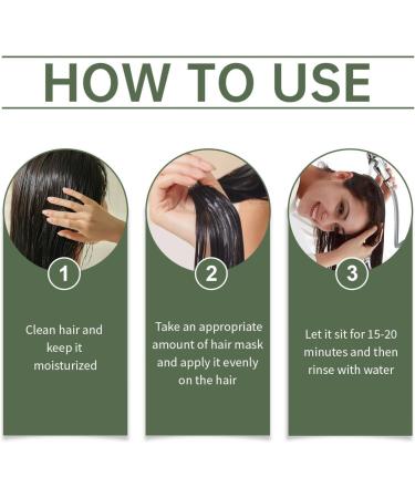 Lot de 3 masques pour cheveux au romarin shampoing romarin cheveux Organique Rosemary Oil Massage Du Corps Nourrit Le Cuir Chevelu Stimule La Croissance Des Cheveux pousse cheveux (3pcs) - Buy Online on GoSupps.com