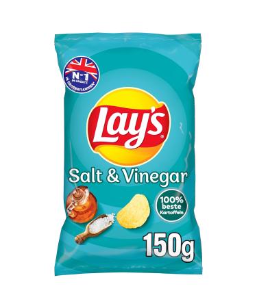 Buy Lay's Salt & Vinegar Crispy Potato Chips (9 x 150g) Perfect Party Snack Fast International Shipping! - Buy Online on GoSupps.com