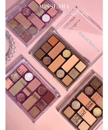 12 Colors Shimmering Eyeshadow Palette | Matte & Waterproof Glitter | Highly Pigmented Nude & Chocolate Tones | Long-Lasting Makeup - Buy Online on GoSupps.com