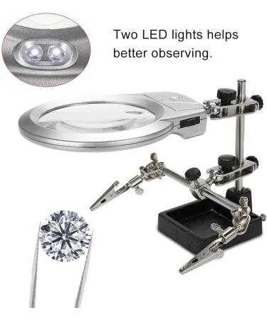 Portable LED Lighted Magnifier Magnifier Helping Magnifier for Reading Aids Magnifiers Antique Hobby Observation Full of Stars - Buy Online on GoSupps.com