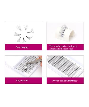 Professional D Curl 0.07mm 8D Volume Eyelash Extensions - Natural Long Cluster Lashes (8-14mm) - International Shipping - Buy Online on GoSupps.com