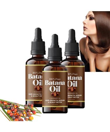 Orgrul 3 Pieces Rosemary Oil for Hair with 100% Natural Rosemary Essential Oil for Hair Growth Natural Organic Batana Oil for Hair Care Hair Care Oil