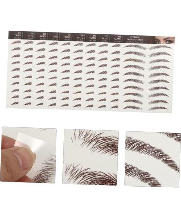Healeved 9 Sheets Waterproof Eyebrow Stickers Imitation Eyebrow Sticker 3d Eyebrow Trimming Transfer Stickers - Buy Online on GoSupps.com