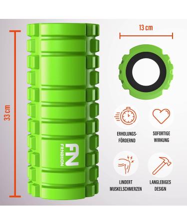 Fit Nation Fascia Roll Set with E-Book & Video Course | Massage Scooter for Backs Legs & Arms | Yoga & Fitness Fascia Roll (33x13 cm) - Buy Online on GoSupps.com