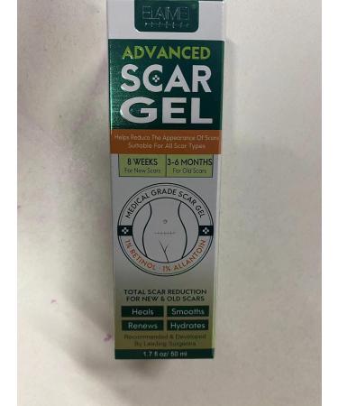 Advanced Silicone Scar Gel - Natural Treatment for Old & New Scars - C-Section Keloid & Tummy Tuck Surgery - 50ML - Buy Online on GoSupps.com
