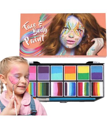 Face Palette - 251 g for Body Washable Makeup Suit with 12 Colours | for Face for and Adults Enhances Creative Expression So - Buy Online on GoSupps.com