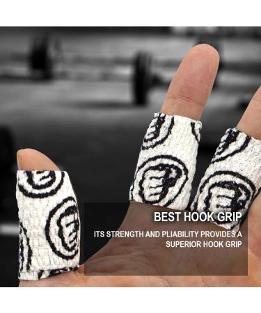 WOD Nation Weightlifting Hook Grip Tape - Bulk Pack 23 Ft/Roll - Comfortable Stretchy Athletic Tape for Weight Lifting Cross Training - Thumb Wrist & Finger Protection White 3pk (23ft Per Roll) - Buy Online on GoSupps.com