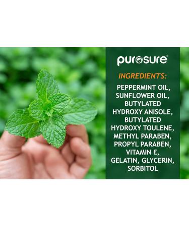 Purosure Enteric Coated Peppermint Oil Capsules - 84 Gastro-Resistant Soft Gels for Healthy Digestion - Buy Online on GoSupps.com