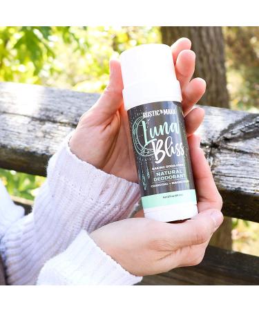 Rustic MAKA Luna Bliss Natural Deodorant 3-Pack - Aluminum Free, Paraben Free, Vegan - Activated Charcoal & Magnesium Formula for Women - Buy Online on GoSupps.com