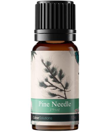 Calmer Solutions | Pine Needle Essential Oil - 10ml | Muscular & Joint Conditions Skin Health | Pure 100% UK Sourced Natural Oils | Professional or Home use | Diffusers Humidifiers Candles & More Pine Needle 10 ml (Pack of 1)