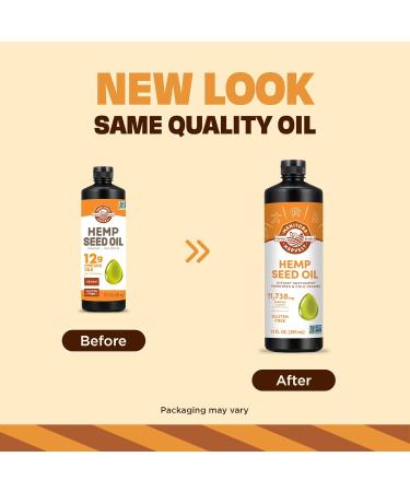 Manitoba Harvest Hemp Seed Oil Cold Pressed Premium Quality 12g of Omegas 3 & 6 Per Serving Hydrate & Nourish Skin Non-GMO Vegan Gluten Free Great for cooking salad dressings 12 Fl Oz 12 Fl Oz (Pack of 1) - Buy Online on GoSupps.com