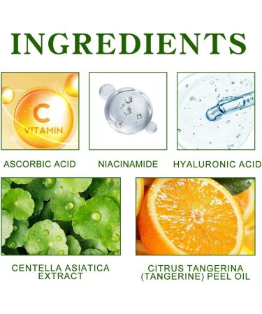 Green Orange Dark Spot Correcting Glow Serum - Women's Vitamin C Serum - Fade Acne Marks - Lasting Moisturizing - Anti-aging Facial Serum 30ml - Buy Online on GoSupps.com