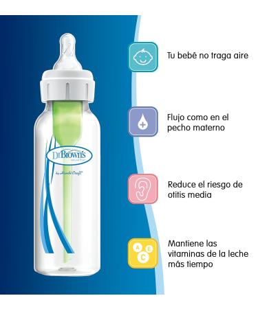 Dr. Brown's Options Baby Bottle 250 ml - Standard Blue | International Shipping Available - Buy Online on GoSupps.com