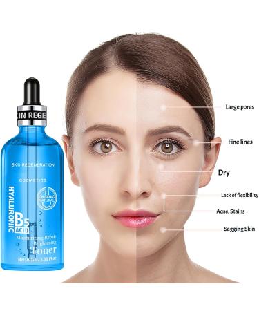 Hyaluronic Acid & B5 Toner for Face - Hyaluronic Acid Face Toner - B5 Face Toner Essence Water - Moisture Hydrate Refresh Plump Skin - Smooth Tender Firm Lift Pore - Restore Elasticity Reduce Dryness - Buy Online on GoSupps.com