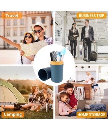 Travel Toothbrush Set - 3 pcs Portable with Protective Cover & 5 Toothbrush Heads - Perfect for Camping & Business Trips - Buy Online on GoSupps.com