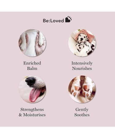 Be:soft - Paw and Nose Balm for Pets Intense Moisturiser Tested on Humans Natural Grooming Care with Shea Butter Beeswax Vitamin E Manuka Honey and more - Be:Loved (250g) - Buy Online on GoSupps.com